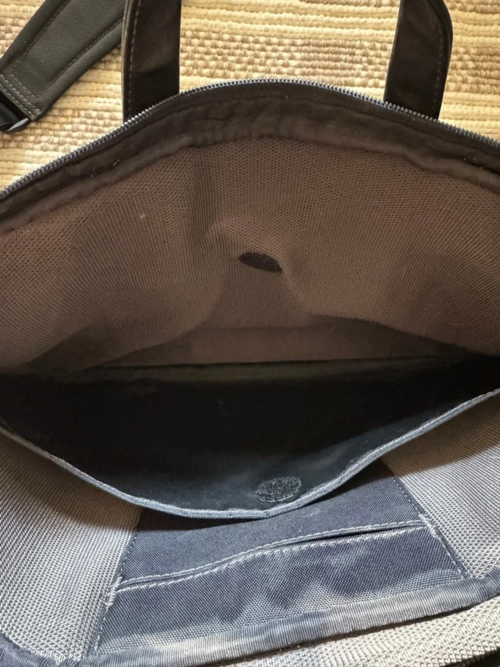 Incase Black Leather Laptop Briefcase